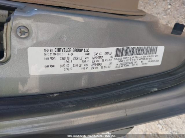2C4RDGCG0ER349055 Dodge Grand Caravan Sxt