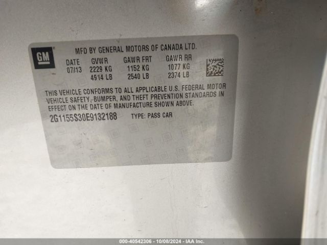 2G1155S30E9132188 Chevrolet IMPALA 2LZ