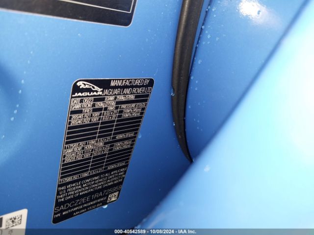 SADCZ2EE1RA725959 Jaguar F-pace Svr P550 Awd Automatic
