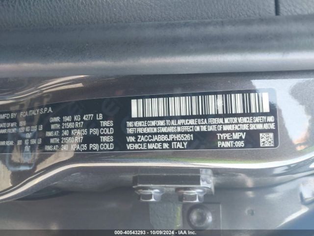 ZACCJABB6JPH55261 Jeep Renegade Latitude Fwd
