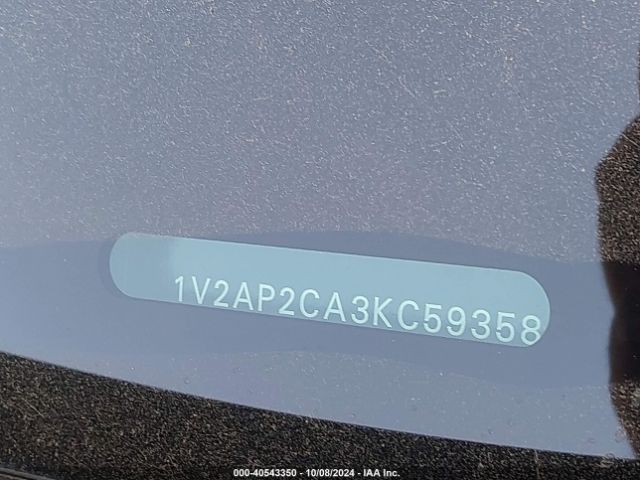1V2AP2CA3KC593580 Volkswagen Atlas 2.0t S
