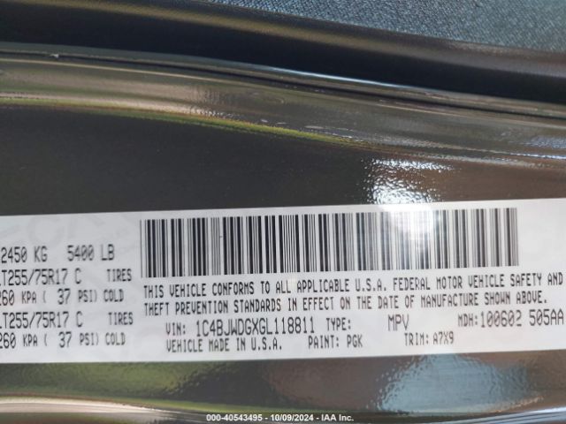 1C4BJWDGXGL118811 Jeep Wrangler Unlimited Willys Wheeler