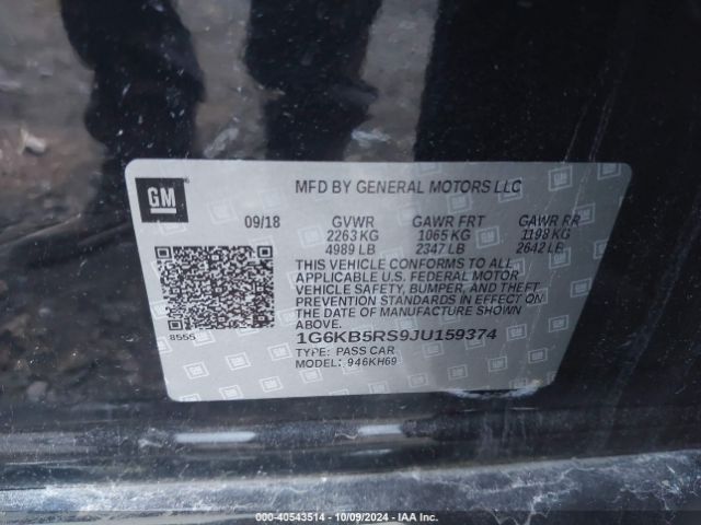 1G6KB5RS9JU159374 Cadillac Ct6 Standard