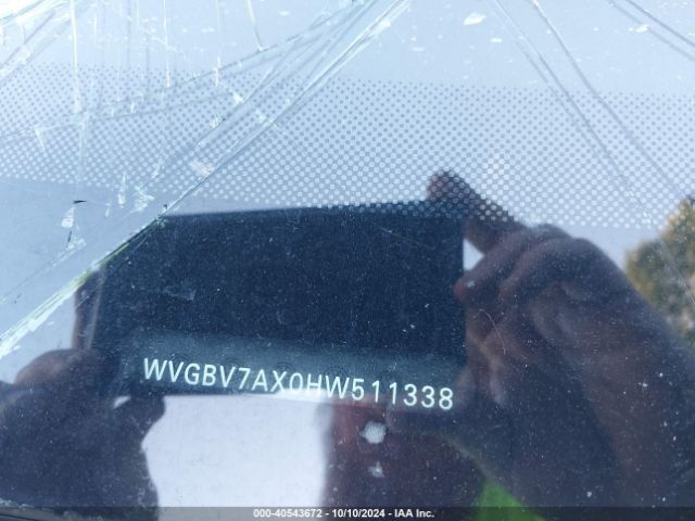 WVGBV7AX0HW511338 Volkswagen Tiguan 2.0t S