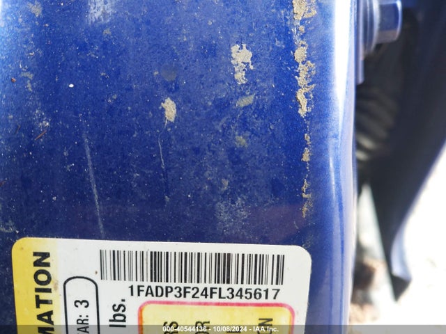 Ford FOCUS SE 2015 1FADP3F24FL345617 Image 9