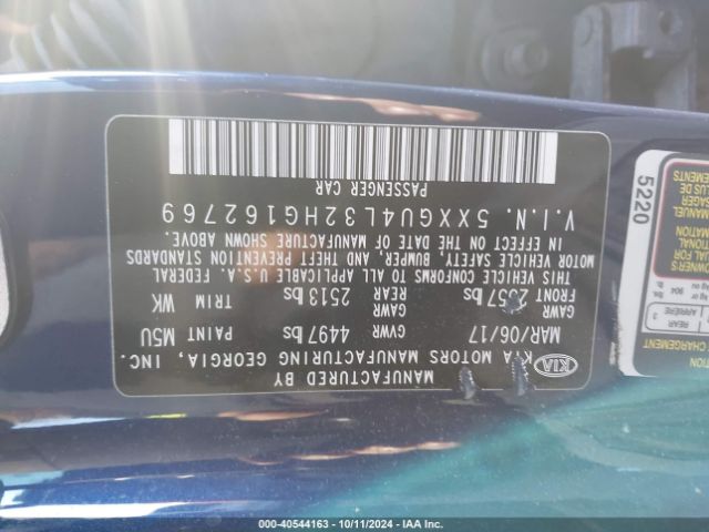 5XXGU4L32HG162769 KIA OPTIMA EX