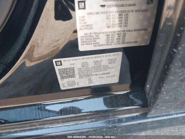 3GCPWCED8LG188485 Chevrolet Silverado 1500 2wd  Short Bed Lt