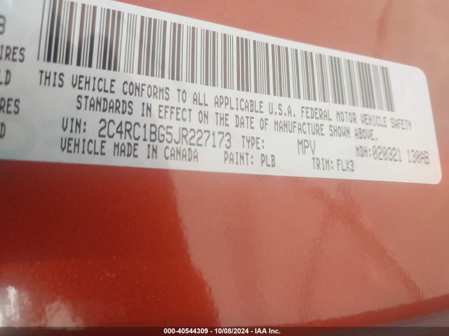 Chrysler Pacifica Touring L 2018 2C4RC1BG5JR227173 Image 9
