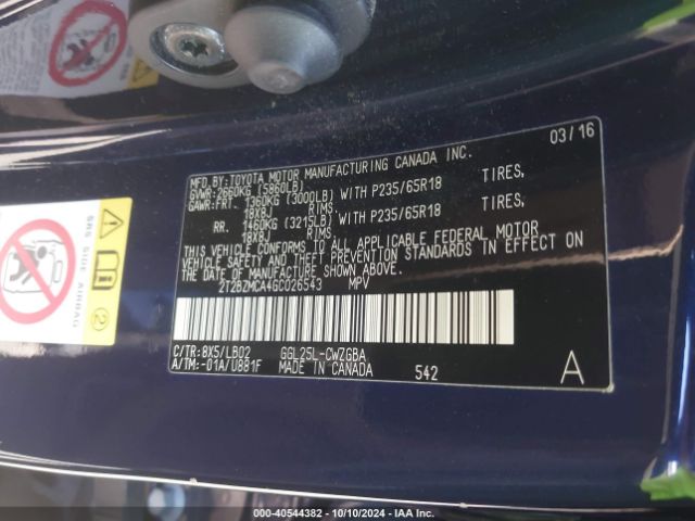 2T2BZMCA4GC026543 Lexus RX 350