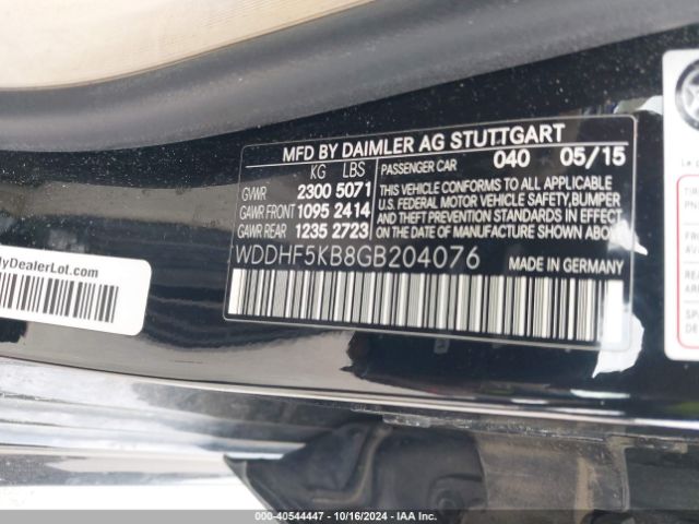 WDDHF5KB8GB204076 Mercedes-Benz E 350