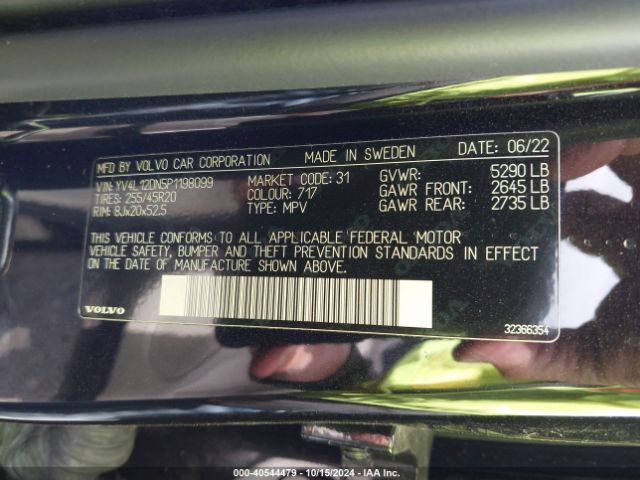 YV4L12DN5P1198099 Volvo Xc60 B5 Plus Bright Theme