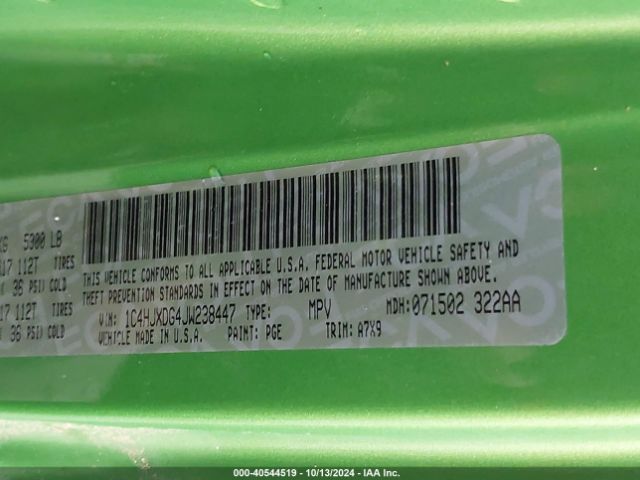 1C4HJXDG4JW238447 Jeep Wrangler Unlimited Sport S 4x4
