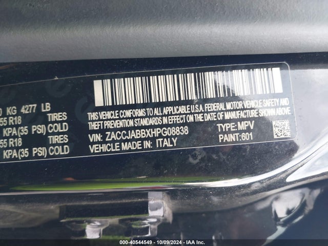 Jeep Renegade Altitude Fwd 2017 ZACCJABBXHPG08838 Image 9
