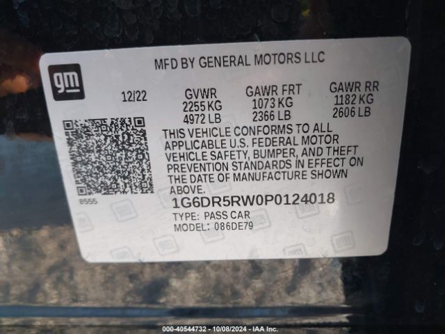 1G6DR5RW0P0124018 Cadillac Ct5-v V-series