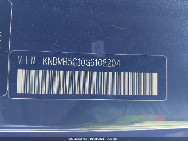 KIA SEDONA LX 2016 KNDMB5C10G6108204 Image 9