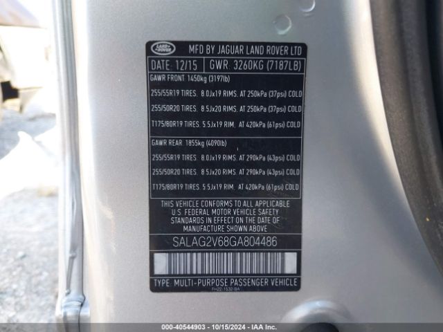SALAG2V68GA804486 Land Rover LR4