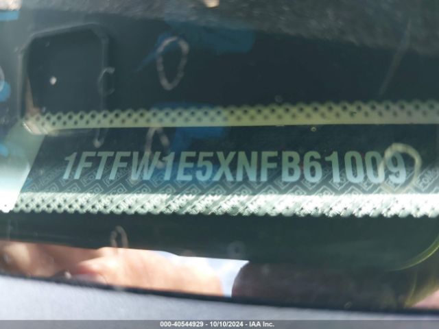 1FTFW1E5XNFB61009 Ford F-150 Platinum