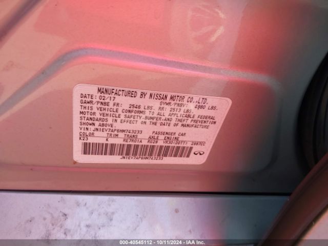 JN1EV7AP6HM743233 Infiniti Q50 3.0t Signature Edition