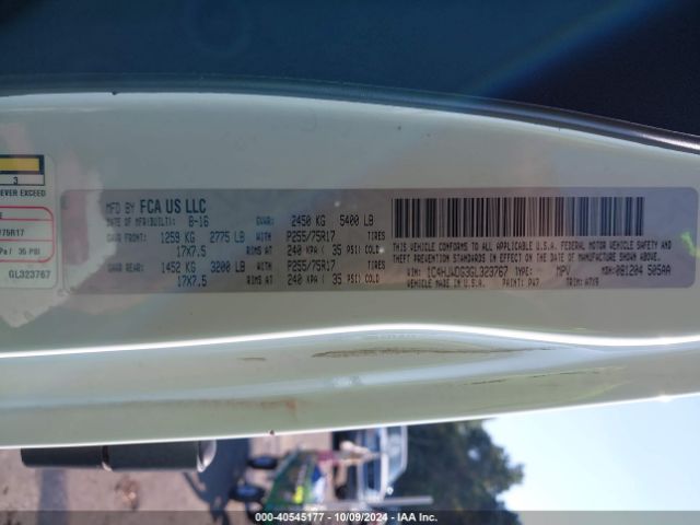 1C4HJWDG3GL323767 Jeep Wrangler Unlimited Sport