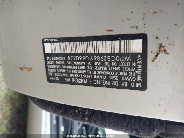 2000 PORSCHE BOXSTER WP0CB2986YU660334 Photo 8