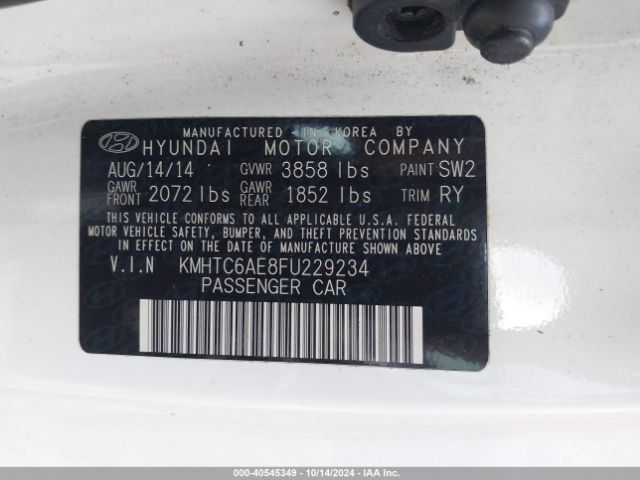KMHTC6AE8FU229234 Hyundai Veloster Turbo