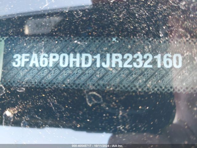 3FA6P0HD1JR232160 Ford FUSION SE