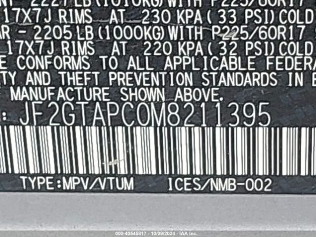 JF2GTAPC0M8211395 Subaru Crosstrek Premium