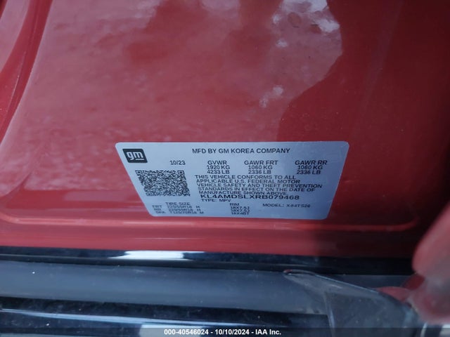 KL4AMDSLXRB079468 Buick Encore Gx Sport Touring Fwd