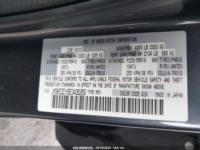JM3KE2DY6E0406269 Mazda Cx-5 Grand Touring