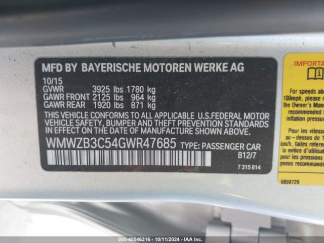 WMWZB3C54GWR47685 Mini Countryman Cooper