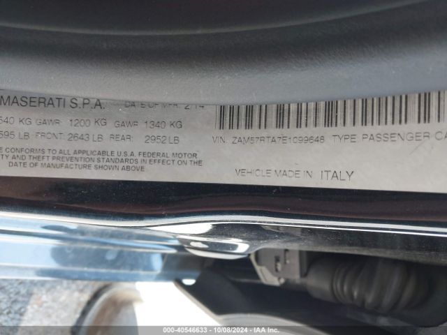 ZAM57RTA7E1099648 Maserati Ghibli S Q4
