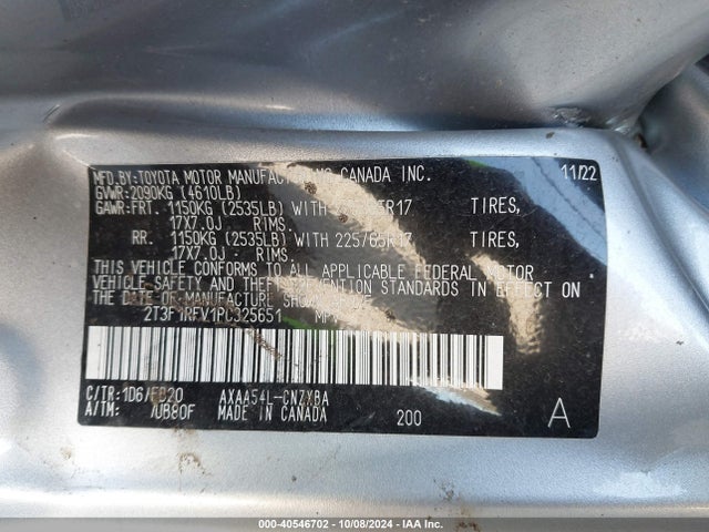 Toyota RAV4 LE 2023 2T3F1RFV1PC325651 Image 9