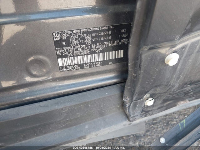 Toyota Rav4 Xle Premium 2020 2T3C1RFV8LW080777 Image 9