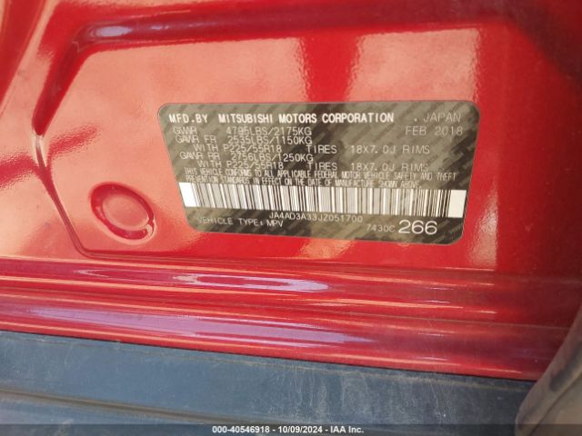 JA4AD3A33JZ051700 Mitsubishi Outlander Le