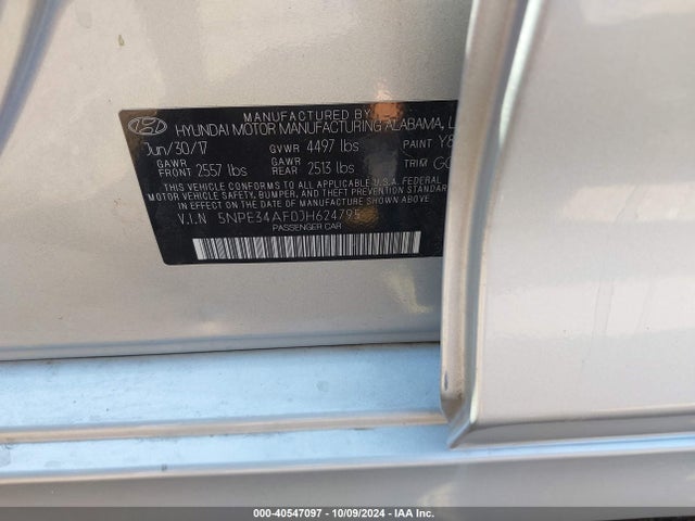 Hyundai SONATA SEL 2018 5NPE34AF0JH624795 Image 9