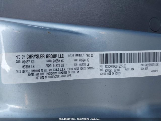 2013 FIAT 500 3C3CFFBR5DT655133 Photo 8