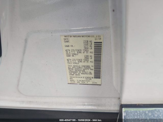 5N1AZ2DJXLN119928 Nissan Murano Platinum Fwd