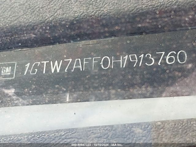 1GTW7AFF0H1913760 GMC Savana 2500 Work Van