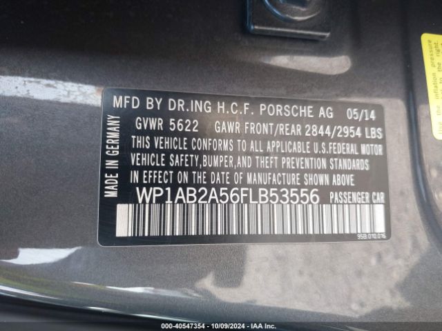 WP1AB2A56FLB53556 Porsche MACAN S