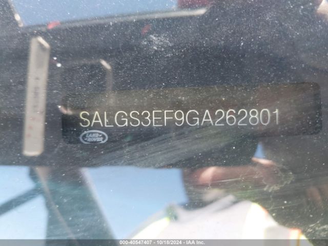 SALGS3EF9GA262801 Land Rover Range Rover 5.0l V8 Supercharged
