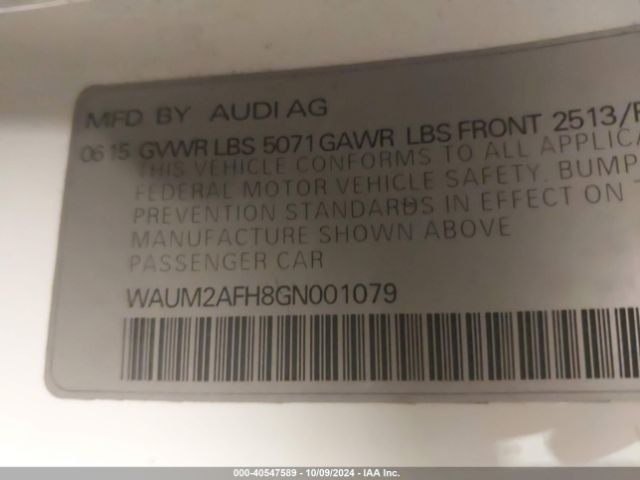 WAUM2AFH8GN001079 Audi A5 2.0t Premium