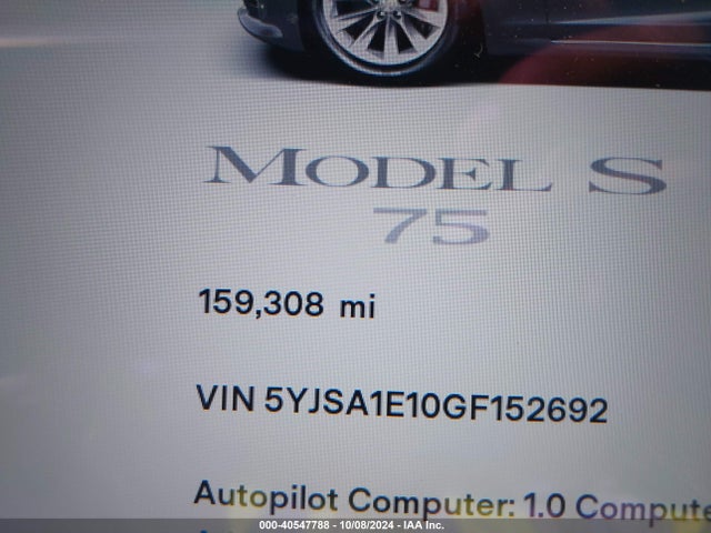 Tesla Model S 60/70/75/85 2016 5YJSA1E10GF152692 Image 16