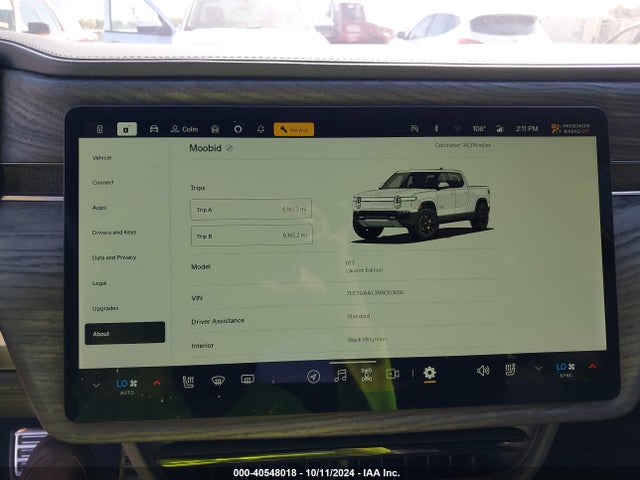 Rivian R1t Launch Edition 2022 7FCTGAAL3NN003650 Image 19