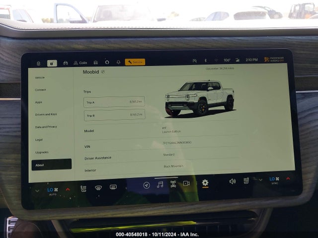 Rivian R1t Launch Edition 2022 7FCTGAAL3NN003650 Image 7