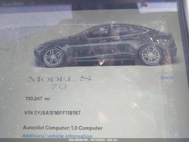 5YJSA1E16FF118187 Tesla Model S 60/70/85