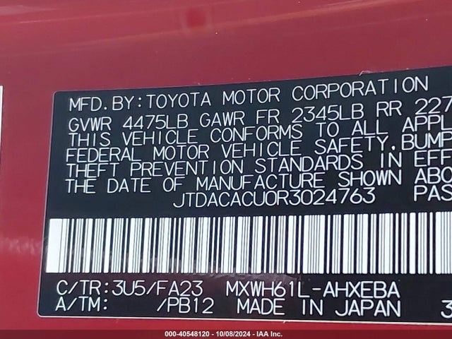 Toyota Prius Prime Se 2024 JTDACACU0R3024763 Image 9