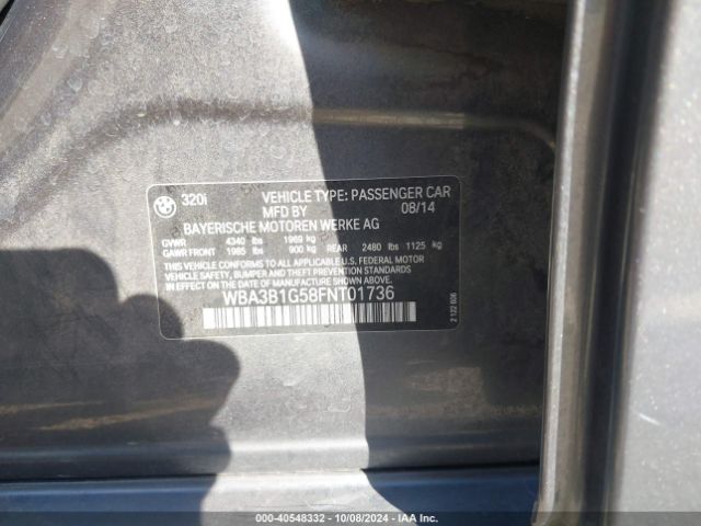 WBA3B1G58FNT01736 BMW 320i