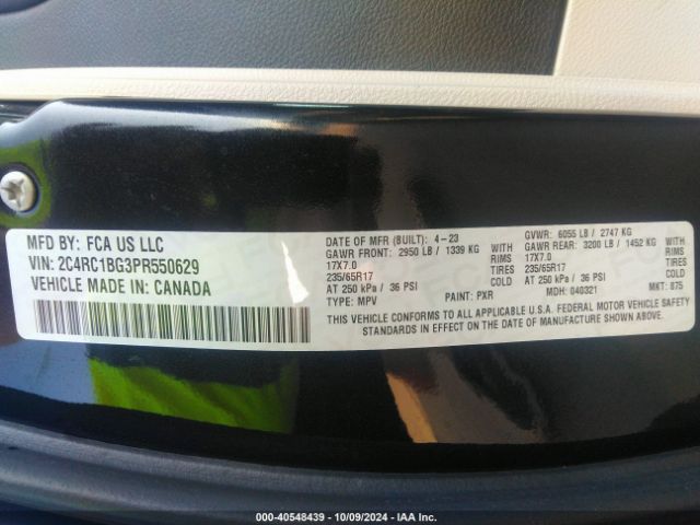 2023 CHRYSLER PACIFICA 2C4RC1BG3PR550629 Photo 8