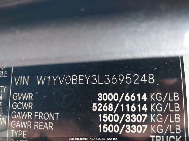 W1YV0BEY3L3695248 Mercedes-Benz Metris