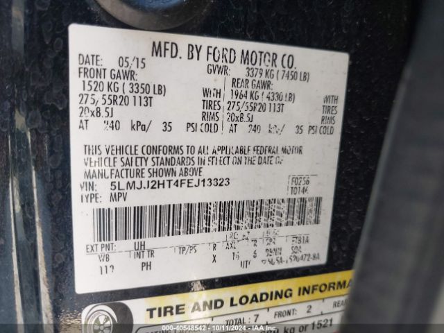 5LMJJ2HT4FEJ13823 Lincoln Navigator